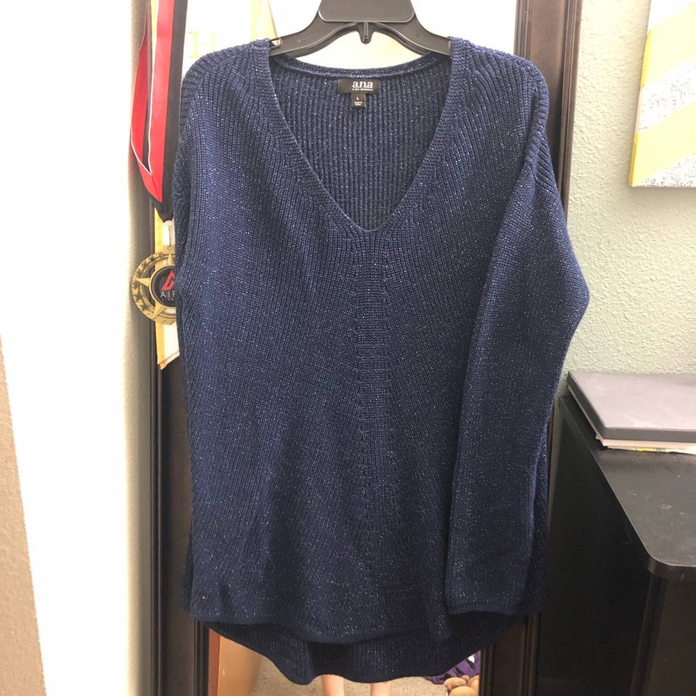 Sparkly Navy Sweater